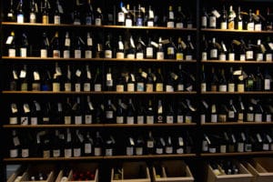 Harrt & Frankie Wine selection display
