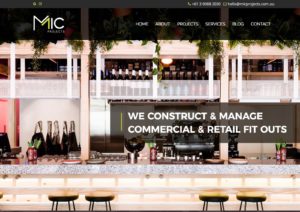MIC Projects Homepage Design