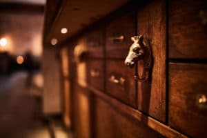 Horse head wooden drawer handle
