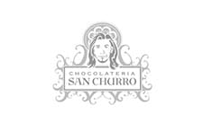 San Churro Grey scale logo